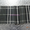 巴寶莉BURBERRY真絲圍巾 格子咖啡色超長長款絲巾披肩 灰色1800_conew1