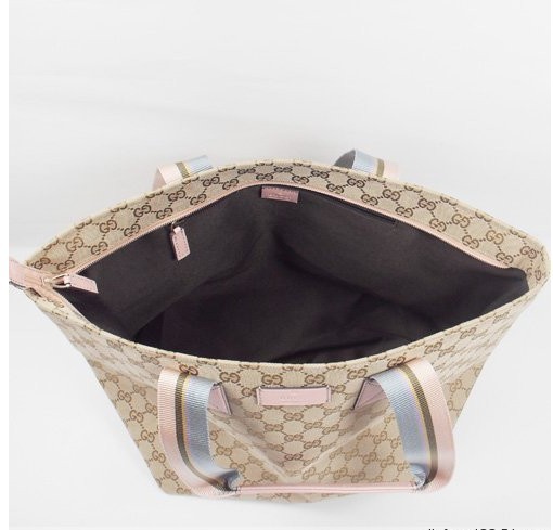 GUCCI-編號131231粉色織帶大號水餃包 尺寸W48H28D23 CM~2800 (3)