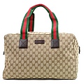 GUCCI-時尚流行熱賣款式 咖啡色小號旅行包肩背包型號153240 尺寸W42H29D24CM.3000