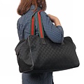 GUCCI-時尚流行熱賣款式 黑色小號旅行包肩背包型號153240 尺寸W42H29D24CM.3000 (1)