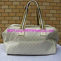 GUCCI-時尚流行熱賣款式白色小號旅行包肩背包型號153240 尺寸W42H29D24CM.3000 (1)