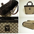 GUCCI-熱賣款經典雙G時尚肩背包編號130739咖啡色尺寸W30H25D11CM.~2800 (1)