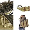 GUCCI-時尚公仔水桶購物包編號162899 咖啡色尺寸W35H31D12CM~2800 (1)