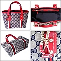 GUCCI-139261小號經典時尚超人氣公仔包深藍色 尺寸W25H18D11CM~2600 (1)
