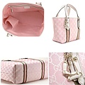GUCCI-139261小號經典超人氣鞋子吊飾公仔包粉紅色 尺寸H18W25D11CM.~2600 (1)