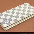 LV-編號N60825白色棋盤格長夾尺寸W18XH9.5CM.1700