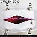 DIOR 2010白光配銀色扣手提包  2933563 W23H19D13CM 3800 (3)