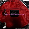 DIOR 2010克光配銀色扣手提包 2933568 W23H19D13CM 3800 (4)