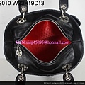 DIOR 2010克色配銀色扣羊皮手提包  2933563 W23H19D13CM 3800 (3)