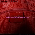 DIOR 2010紅光配銀色扣手提包  2933563 W23H19D13CM 3800 (4)