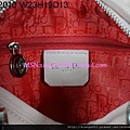 DIOR 2010粉紅配銀色扣羊皮手提包 2933563 W23H19D13CM 3800 (4)