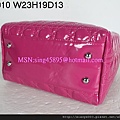 DIOR 2010梅紅光 配銀色扣手提包2933563 W23H19D13CM 3800 (2)