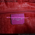 DIOR 2012梅紅光配銀色扣手提包  2935487 W32H27D9CM 4000 (4)