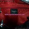 DIOR 2102克色配銀扣羊皮手提包 2935487 W32H27D9CM 4000 (4)