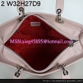 DIOR 2102粉紅配銀色扣手提包 2935487 W32H27D9CM 4000 (3)