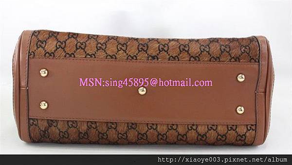 GUCCI-247183-2535棕色馬毛肩背包 W35H25D15CM 3800 (4)