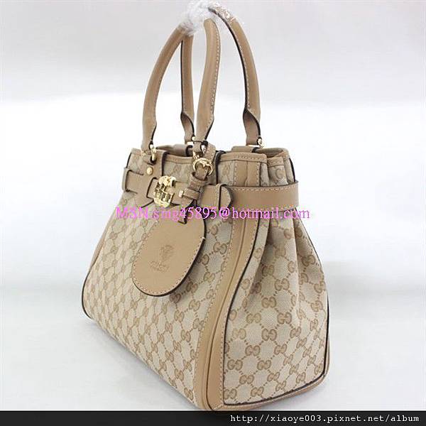 GUCCI-247183-9666新款杏色手提包-W35H26D15CM 3500 (2)