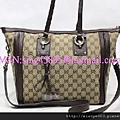 GUCCI-247281咖啡色肩背斜挎兩用包 3000