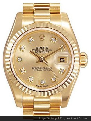 勞力士ROLEX-女裝日志型系列 179178G 女士機械表26mm 售價3000元.jpg