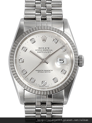 勞力士ROLEX-日志型系列 116234-G-63600銀石男士機械表37mm 售價3500元.jpg