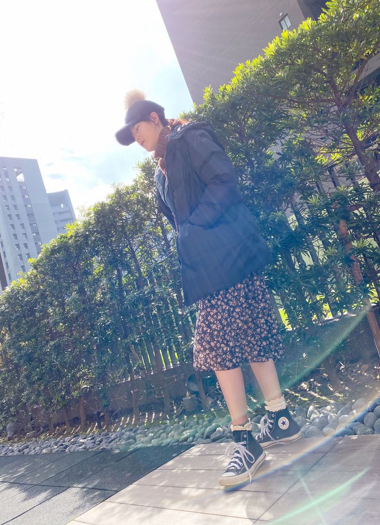 {穿搭}ob嚴選#韓風升溫保暖科技棉假兩件牛仔長版連帽外套#