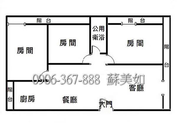 南區裝潢時尚健身寓-格局圖 (2)