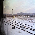 火車上 - 雪景
