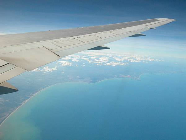 看見Malaysia的海岸線
