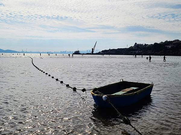 青島海邊的線條