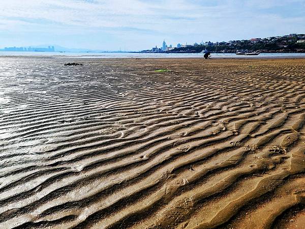 青島海邊的線條