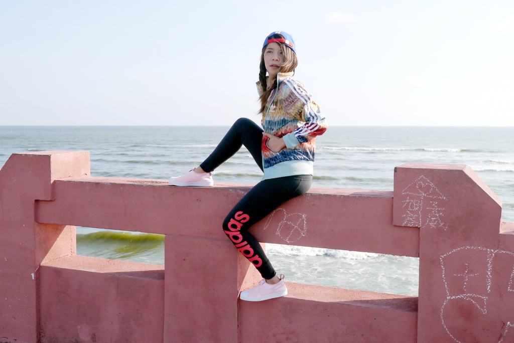 IG熱門打卡景點四草大橋粉紅少女心搭adidas superstar3 IG熱門打卡景點四草大橋粉紅少女心搭adidas superstar3