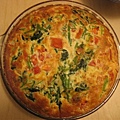 quiche （內含菠菜、蕃茄、起司）