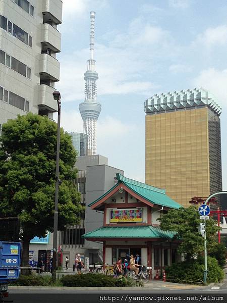 遠眺skytree和啤酒大樓