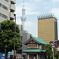 遠眺skytree和啤酒大樓