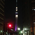 回飯店路上的skytree