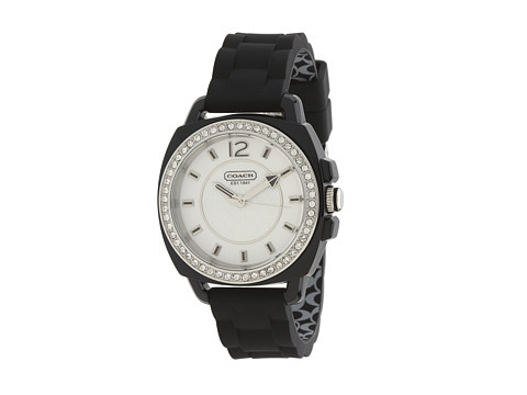 COACH Boyfriend Silicone Rubber Strap Watch