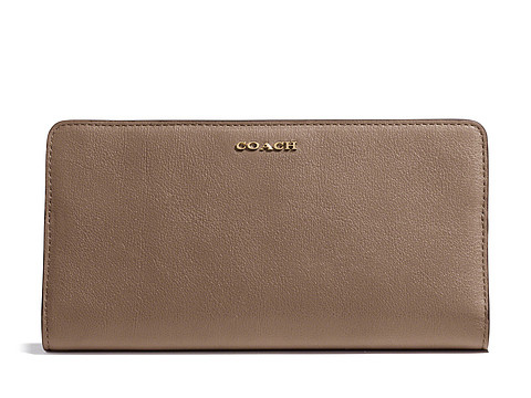 COACH 50233 MADISON SKINNY WALLET IN LEATHER NT3280(霧棕色)