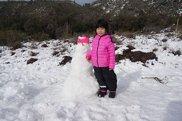 幾乎和蛋頭一般高的雪人