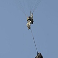 Airborne Soldier With Paratrooper Folding BIke