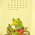 騎腳踏車青蛙