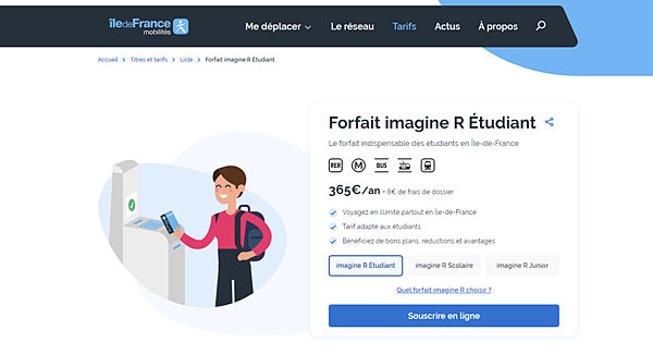 2023最新版巴黎學生年票交通卡Imagine R申請攻略！