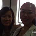 往Bohol渡輪上--欣儒和我