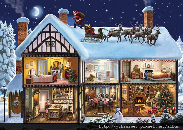 FJ10005-Night Before Christmas Jigsaw Puzzle-w