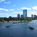 Harvard Bridge上看Charles River