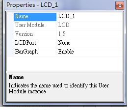 User Module Parameters