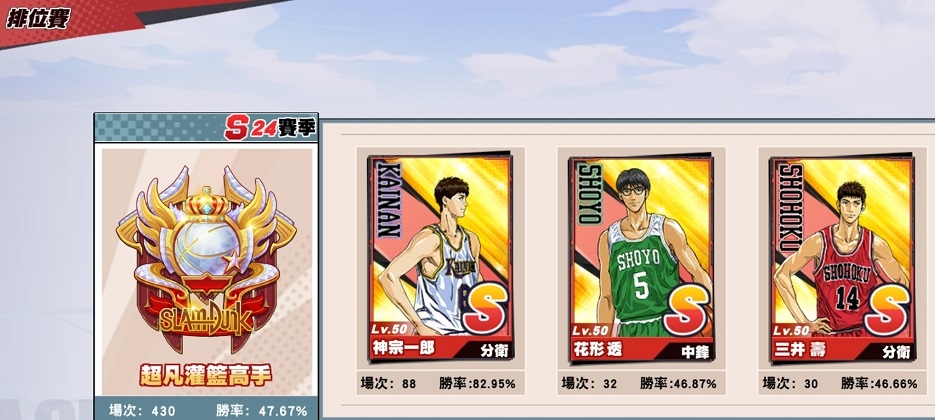 【電玩】灌籃高手遊戲紀錄〈S21-S27賽季〉 【電玩】灌籃高手遊戲紀錄〈S21-S27賽季〉