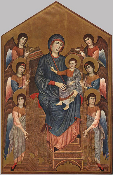 cimabue-莊嚴﹝Virgin Enthroned wi