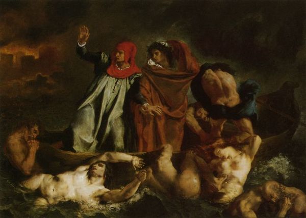 delacroix-但丁和維吉爾共渡冥河﹝The Barque of Dante﹞1822.jpg