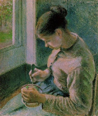 Pissarro--Peasant Girl Drinking her Coffee.jpg
