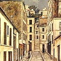 Utrillo-蒙馬特爾的科坦小巷(1910).jpg